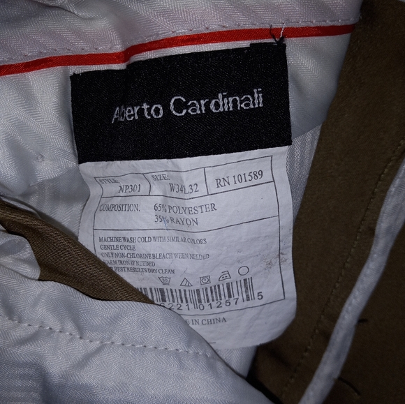 Alberto Cardinali Mens Dress Slacks - Picture 5 of 5